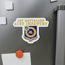 Load image into Gallery viewer, Die-Cut Magnets - Army - 1st Bn 41st Infantry - DUI X 300 - Hat