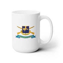 Load image into Gallery viewer, White Mug 15oz - Army - 502nd Infantry Regiment - DUI w Br - Ribbon