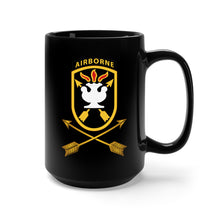Load image into Gallery viewer, Black Mug 15oz - SOF - JFK Special Warfare Center - School SSI w Branch wo Txt