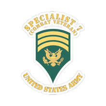 Load image into Gallery viewer, Kiss-Cut Stickers - Army - Enlisted - SPEC 7 - Specialist 7 - Std - Retired X 300