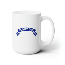Load image into Gallery viewer, White Ceramic Mug 15oz - Army - 37th Scout Dog Platoon Tab