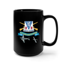 Load image into Gallery viewer, Black Mug 15oz - Army - 401st Glider Infantry Regiment - DUI w Towed Glider w Br - Ribbon X 300