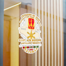 Load image into Gallery viewer, Kiss-Cut Vinyl Decals - Army - 31st Air Defense Artillery Bde - OIF - Invasion - 2003 w IRAQ SVC