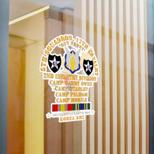 Load image into Gallery viewer, Kiss-Cut Vinyl Decals - Army - 5th Squadron, 17th Cavalry - 2nd ID w Map w KOREA SVC