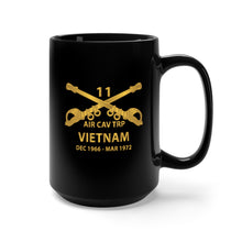 Load image into Gallery viewer, Black Mug 15oz - Helicopter Troop - Air Cav Troop - 11th ACR - Branch - Vietnam - Dec 66 - March 72 X 300