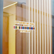 Load image into Gallery viewer, Kiss-Cut Vinyl Decals - Army - AFR - Iraq Invasion Veteran w ARR GWOT-GWOTEM