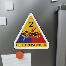 Load image into Gallery viewer, Die-Cut Magnets - DUI - 2nd Armored Division X 300