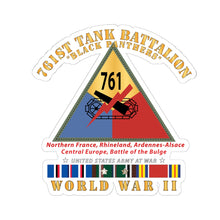 Load image into Gallery viewer, Kiss-Cut Stickers - Army - 761st Tank Battalion - Black Panthers - w SSI WWII EU SVC