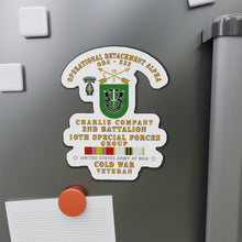Load image into Gallery viewer, Die-Cut Magnets - Army - ODA 232 - C Co, 2nd Bn 10th SFG w COLD SVC