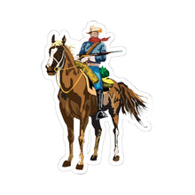 Load image into Gallery viewer, Kiss-Cut Stickers - Cavalryman - Buffalo Soldier X 300