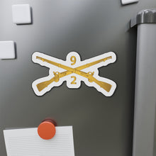 Load image into Gallery viewer, Die-Cut Magnets - Army - 2nd Bn 9th Infantry Regiment - Branch wo Txt X 300