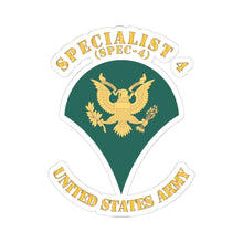 Load image into Gallery viewer, Kiss-Cut Stickers - Army - Enlisted - SPEC 5 - Specialist 5 - Std - Retired X 300