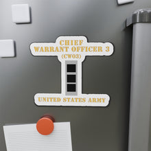 Load image into Gallery viewer, Die-Cut Magnets -SSI -Army - Chief Warrant Officer 3 - CW03 - Flat - X 300