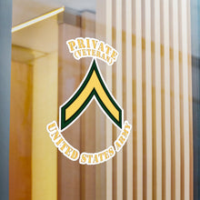 Load image into Gallery viewer, Kiss-Cut Vinyl Decals - Army - Private - PV2 - Veteran - Flat X 300