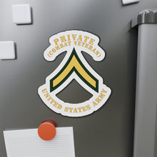 Load image into Gallery viewer, Die-Cut Magnets -SSI -Army - Private - PV2 - Combat Veteran - Flat X 300