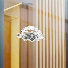 Load image into Gallery viewer, Kiss-Cut Vinyl Decals - USCG - Cutterman Badge - Enlisted - Silver w Top Txt