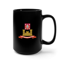 Load image into Gallery viewer, Black Mug 15oz - Army - 51st Engineer Battalion w Br - Ribbon X 300