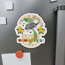 Load image into Gallery viewer, Die-Cut Magnets -SSI - Army - Vietnam Combat Cavalry Veteran w 9th Cav Helicopter X 300