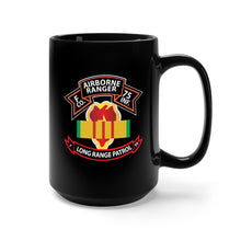Load image into Gallery viewer, Black Mug 15oz - Vietnam - F Co 75th Ranger - 25th Infantry Division - VN Ribbon - LRSD X 300