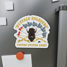 Load image into Gallery viewer, Die-Cut Magnets - Army - Buffalo Soldiers - Infantry - Cavalry Guidons w Buffalo Head - US Army X 300