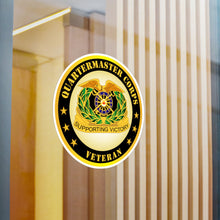 Load image into Gallery viewer, Kiss-Cut Vinyl Decals - Army - Quartermaster Corps Veteran
