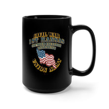 Load image into Gallery viewer, Black Mug 15oz - Civil War - 1st Kansas Colored Infantry Regiment - USA X 300