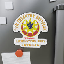 Load image into Gallery viewer, Die-Cut Magnets - Army - DUI - 9th Infantry Division - Old Reliables - US Army Veteran X 300