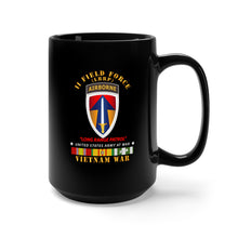 Load image into Gallery viewer, Black Mug 15oz - Army - II Field Force - Airborne Tab - LRP - Vietnam w VN SVC