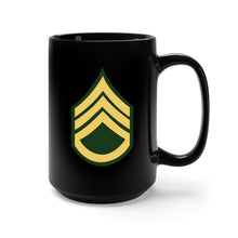 Load image into Gallery viewer, Black Mug 15oz -Army - Staff Sergeant E-6 (SSG)