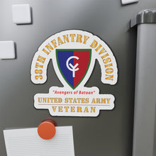 Load image into Gallery viewer, Die-Cut Magnets - Army - SSI - 38th Infantry Division - Avengers of Bataan - US Army Veteran X 300