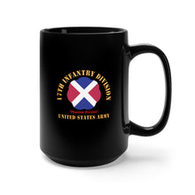 Load image into Gallery viewer, Black Mug 15oz - Army - SSI - 17th Infantry Division - Phantom Division - US Army X 300