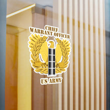 Load image into Gallery viewer, Kiss-Cut Vinyl Decals - Army - Emblem - Warrant Officer - CW4 wo DS