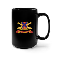 Load image into Gallery viewer, Black Mug 15oz - 107th Field Artillery Battalion - DUI w Br - Ribbon X 300