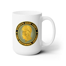 Load image into Gallery viewer, White Ceramic Mug 15oz - Army - Women's Army Corps - Fort Oglethorpe, Georgia