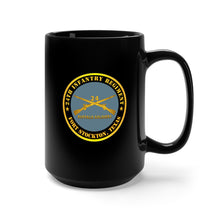 Load image into Gallery viewer, Black Mug 15oz - Army - 24th Infantry Regiment - Fort Stockton, TX - Buffalo Soldiers w Inf Branch X 300