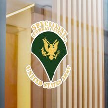 Load image into Gallery viewer, Kiss-Cut Vinyl Decals - Army - Specialist - SP4 - Combat Veteran - Flat X 300