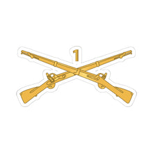 Load image into Gallery viewer, Kiss-Cut Stickers - Army - 1st Infantry Regiment Branch - wo Txt