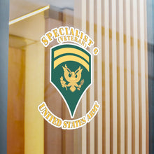Load image into Gallery viewer, Kiss-Cut Vinyl Decals - Army - Enlisted - SPEC 6 - Specialist 6 - Std - Veteran X 300