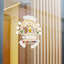 Load image into Gallery viewer, Kiss-Cut Vinyl Decals - Army - BRT - 9th Cav, B Trp, 3rd Bde - 4th Inf Div - OPERATION IF w IRAQ SVC