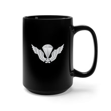 Load image into Gallery viewer, Black Mug 15oz - Army Basic Parachute Badge - Korea wo txt
