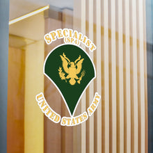 Load image into Gallery viewer, Kiss-Cut Vinyl Decals - Army - Specialist - SP4 - Flat X 300
