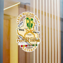 Load image into Gallery viewer, Kiss-Cut Vinyl Decals - Army - Operation Provide Comfort - 18th MP Brigade w COMFORT SVC
