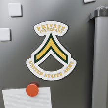 Load image into Gallery viewer, Die-Cut Magnets -SSI -Army - Private - PV2 - Veteran - Flat X 300