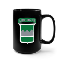 Load image into Gallery viewer, Black Mug 15oz - SSI - 80th Infantry Division w Airborne Tab X 300