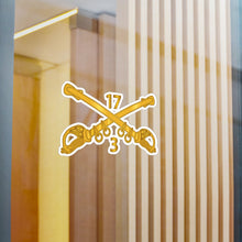 Load image into Gallery viewer, Kiss-Cut Vinyl Decals - Army - 3rd Squadron 17th Cavalry Regiment Branch wo Txt