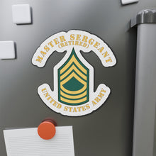 Load image into Gallery viewer, Die-Cut Magnets -SSI -Army - Master Sergeant - MSG - Retired - Flat X 300