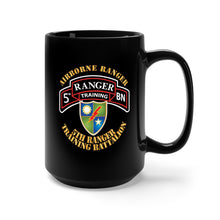 Load image into Gallery viewer, Black Mug 15oz - SOF - 5th Ranger Training Battalion - Airborne Ranger X 300
