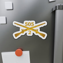 Load image into Gallery viewer, Die-Cut Magnets - Army - 2nd Bn, 505th Infantry Regiment Branch wo Txt X 300