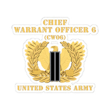 Load image into Gallery viewer, Kiss-Cut Stickers - Army - Chief Warrant Officer - CW06 - Flat - Eagle and Bar X 300