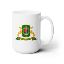 Load image into Gallery viewer, White Mug 15oz -Army - 8th Military Police Brigade - SSI w Br - Ribbon